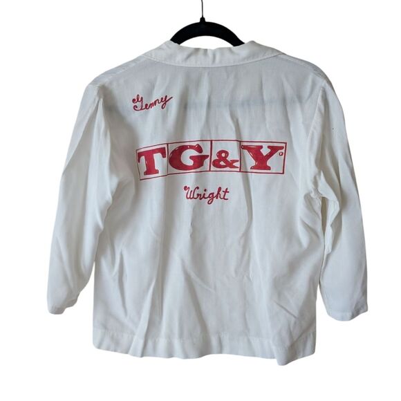 Vintage Ten Strike By King Louie Bowling Shirt 60s 50s Chainstitch TG&Y Size 34 - Picture 1 of 8